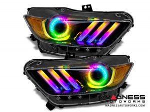 Ford Mustang V6/ GT/ Shelby Oracle Dynamic Colorshift DRL w/ Halo Kit - (2015-2017)